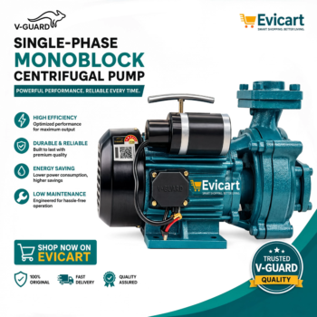 V-Guard VC-H60 – 0.5 HP Single Phase Centrifugal Monobloc Pump